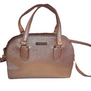 EUC Kate Spade Small Rose Gold  Domed Satchel